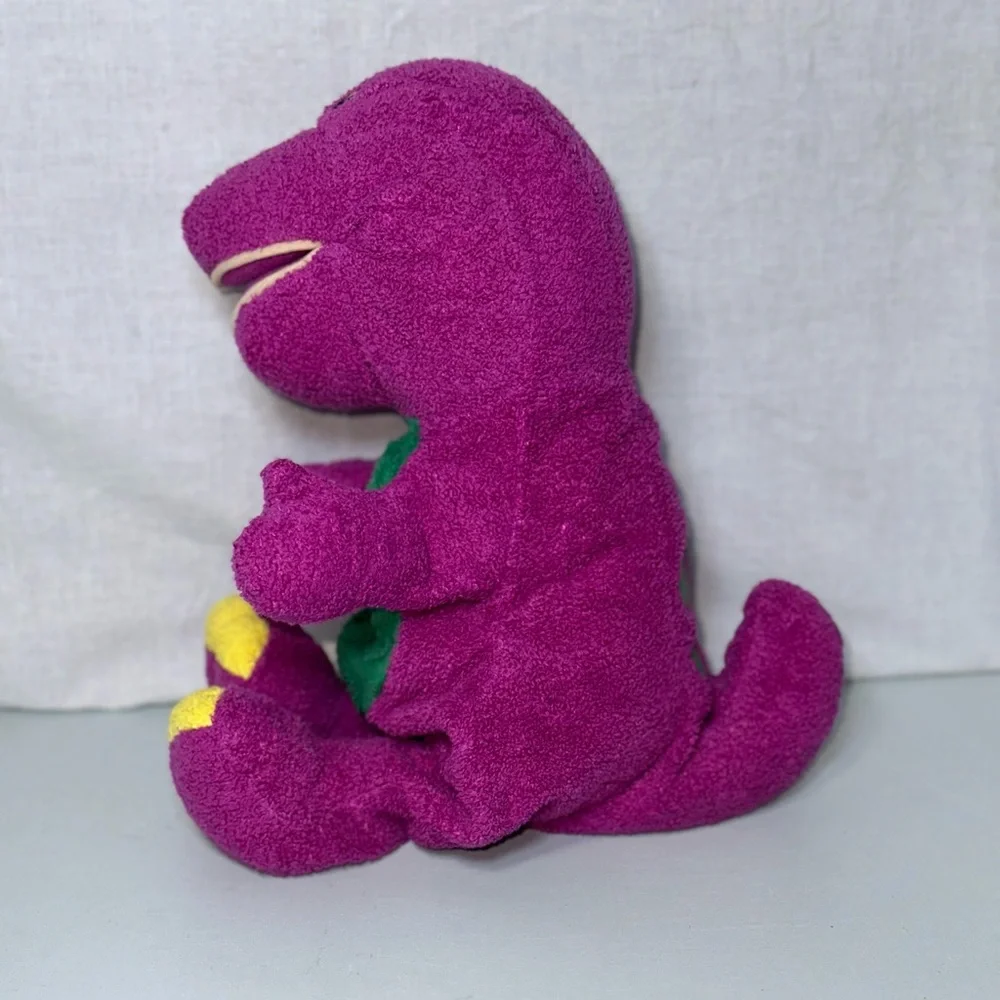 Vintage 1992 Barney Beanie Plush Made By Lyons & Golden Bear Co‎
